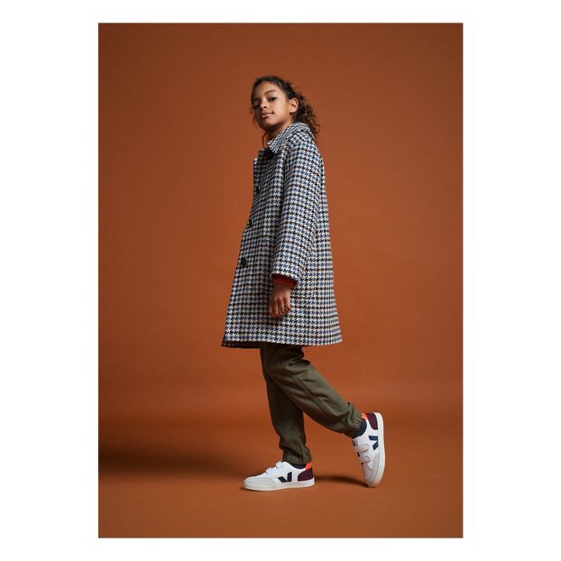Manteau Laine Pied de Poule Fourré Craft-product