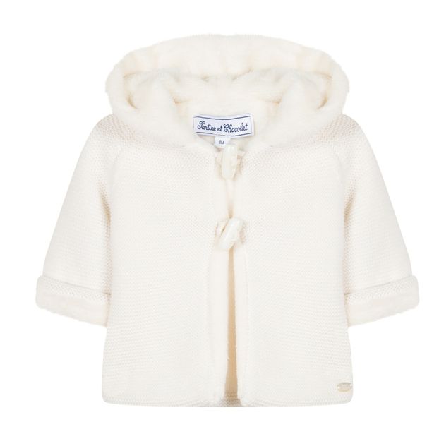 Giacca cotone e cachemire peloso-product