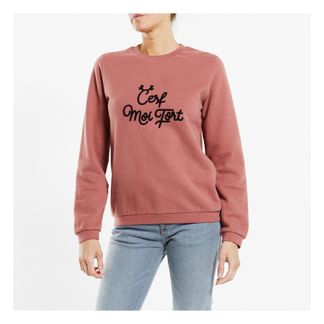 Emile et Ida Sweatshirt Message Hirsch - Damenkollektion --listing