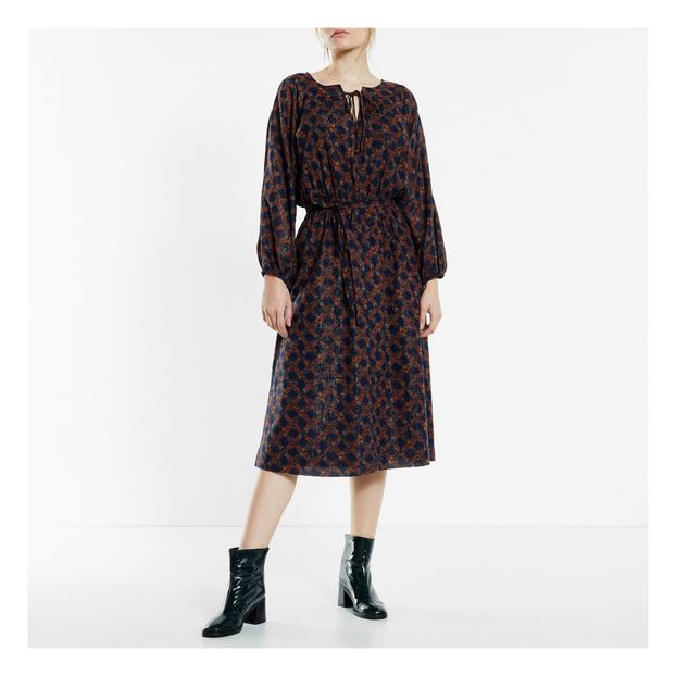 Robe Fleurs Lurex Prunette - Collection Femme --product