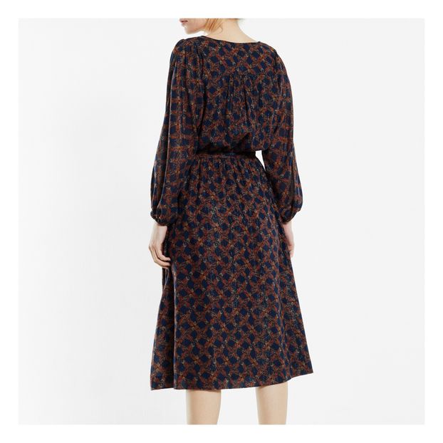Robe Fleurs Lurex Prunette - Collection Femme --product