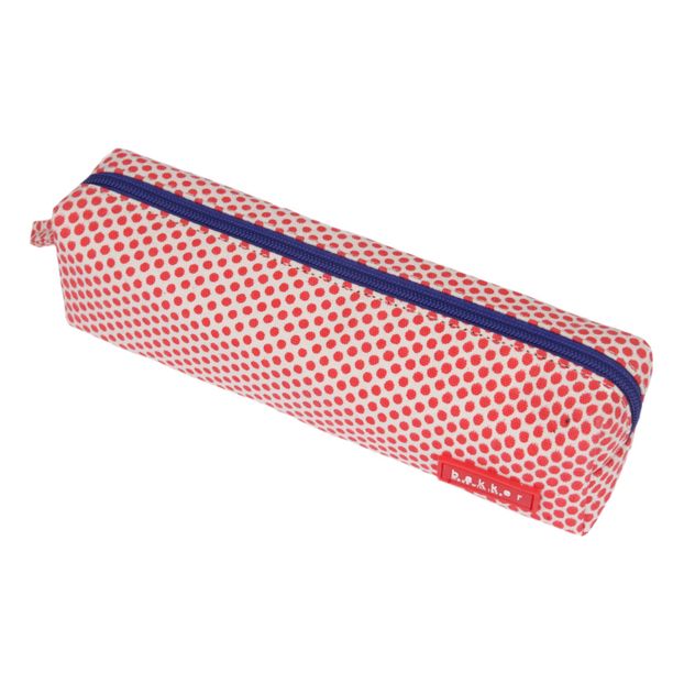 Polka Dot Canvas Pencil Case-product