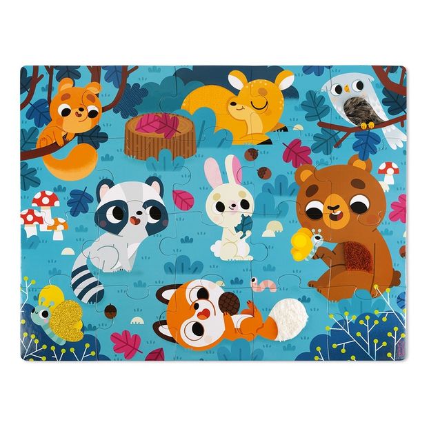 Animals of the Forest Tactile Puzzle, 20 pieces-product