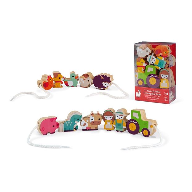Farm Wooden Beads - Set of 11-product