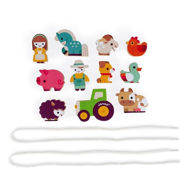 Farm Wooden Beads - Set of 11-product