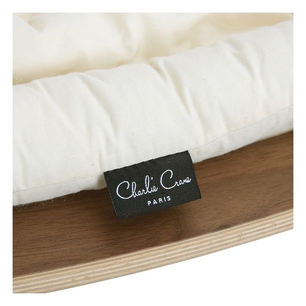 Levo Baby Bouncer - Walnut & Ecru Organic Cotton Cushion-product