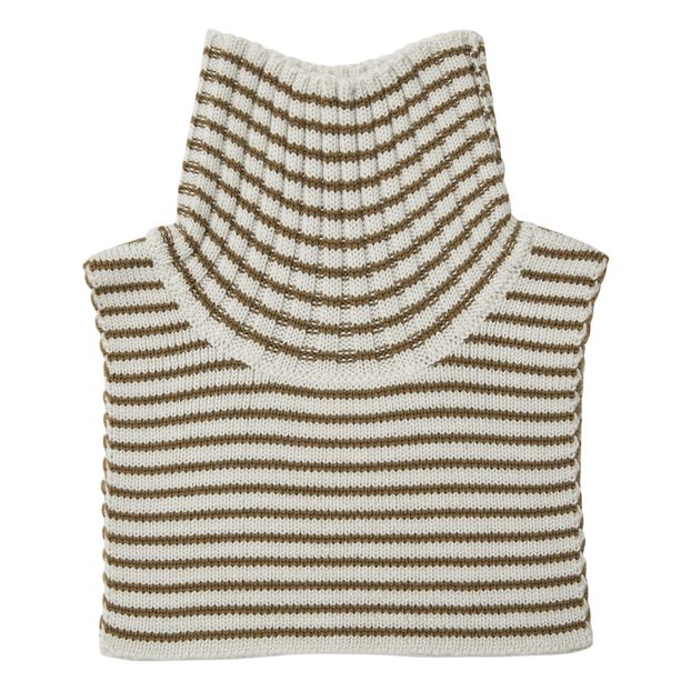 Striped Wool Turtleneck Collar-product
