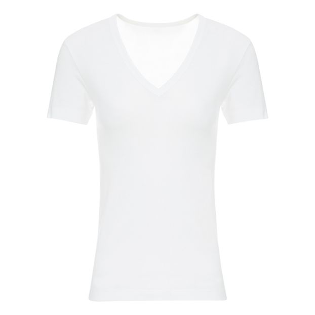 Cotton V Neck T-shirt - Women's Collection - -product