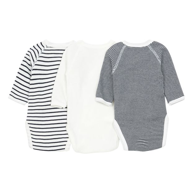 Striped Newborn Crossbody Playsuits - Set of 3-product