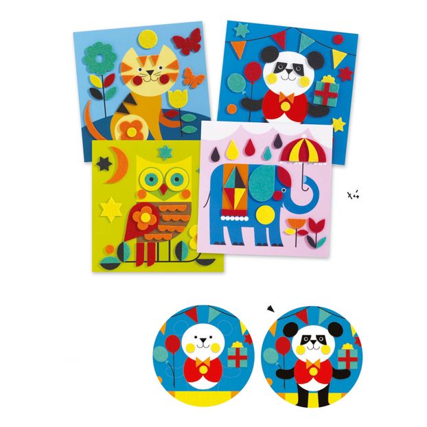 Collages de fieltro de animalitos-product