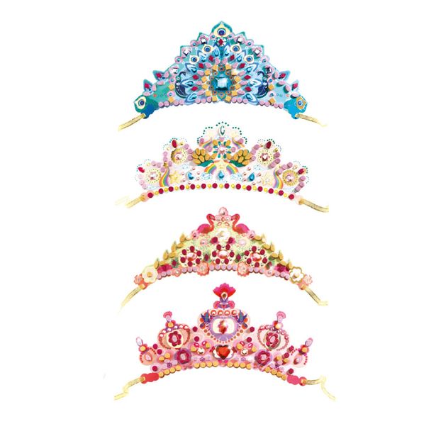 Diadèmes à décorer Comme une princesse - Set de 4-product