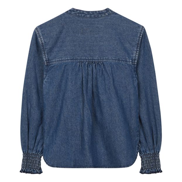 Swindle Denim Ruffle Blouse-product