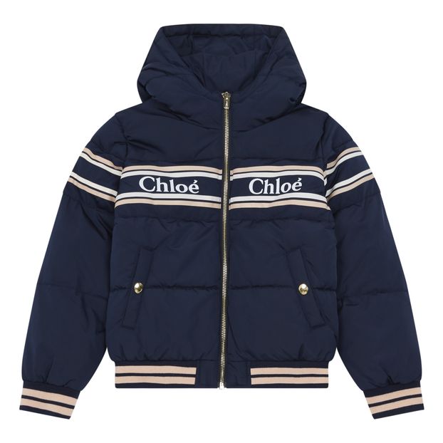 Logo Hooded Down Jacket-product