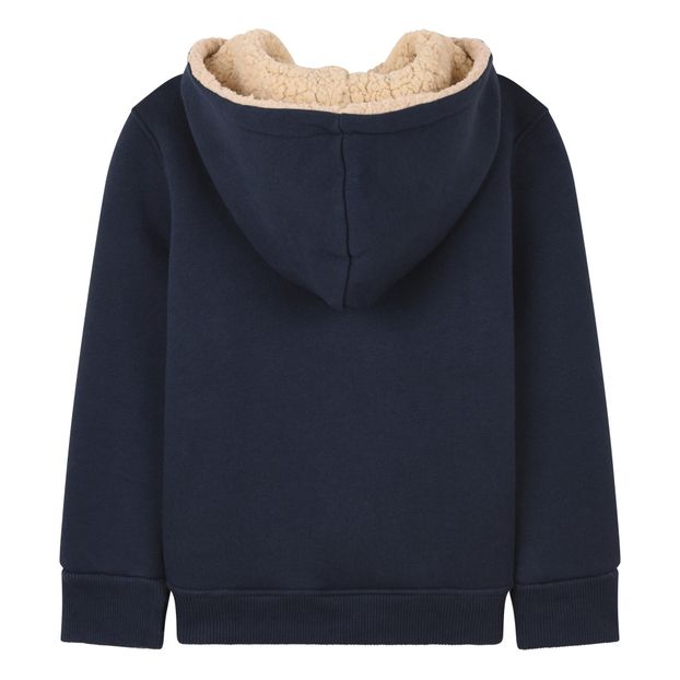 Sudadera de dos materiales con capucha y forro sherpa Hooper-product