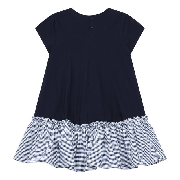Vestido Bi-materiales a Cuadros-product