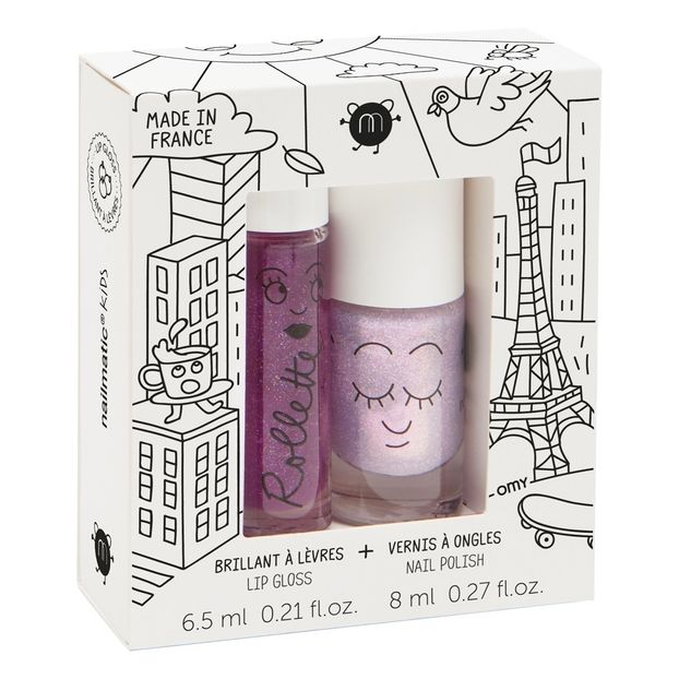 Pack brillo de labios y esmalte Lovely city-product