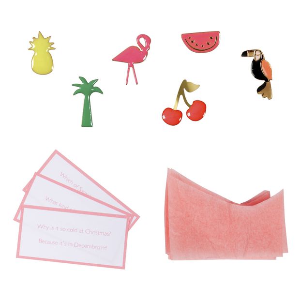 Flamingo Christmas Crackers - Set of 6-product