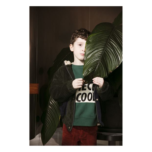 Fake fur-lined velour jacket-product