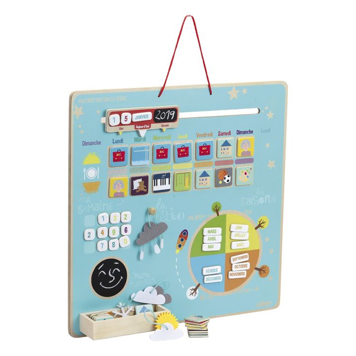 Semainier magnétique en bois- Image produit n°1