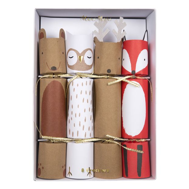 Forest Surprise Christmas Crackers - Set of 8-product