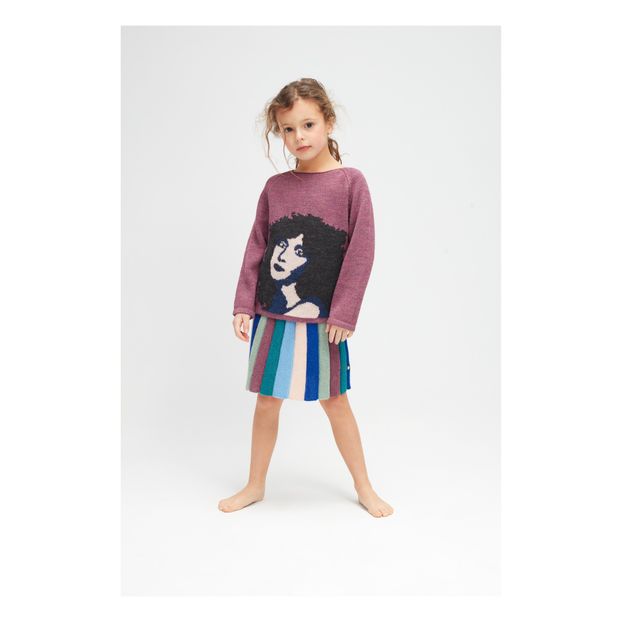 Striped Baby Alpaca Skirt-product