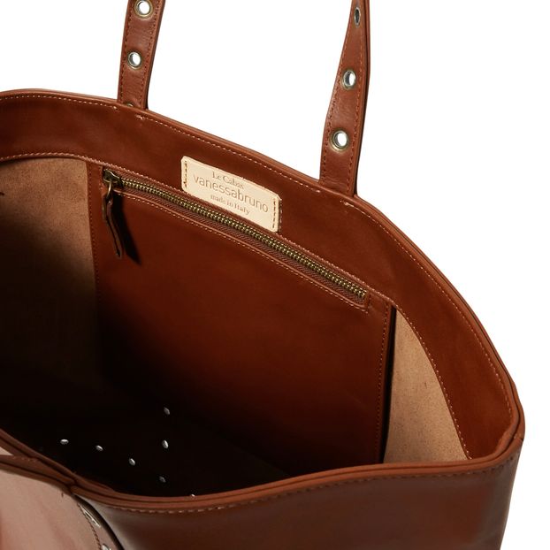 Tote medio in pelle Oeillets-product