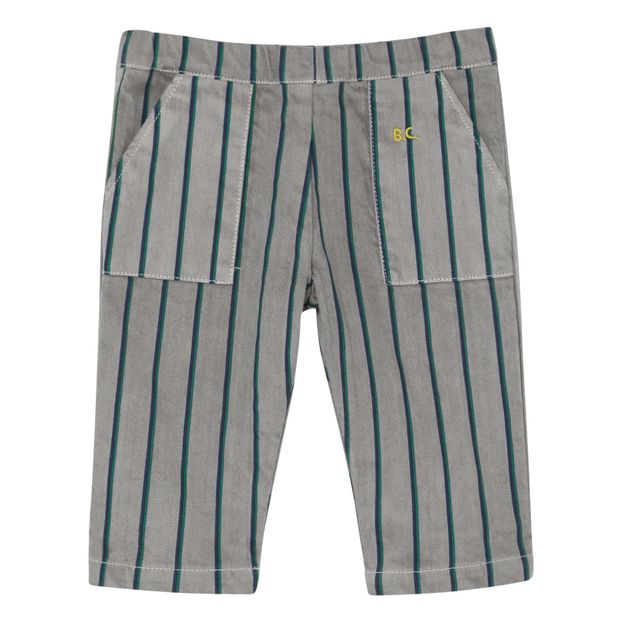 Pantaloni in cotone a righe-product
