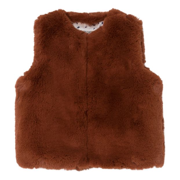 Giacca senza maniche finta pelliccia-product