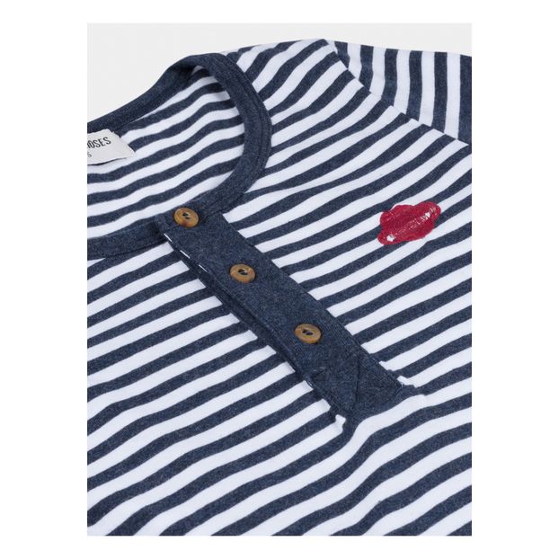 T-shirt Rayé Boutonné Collection Femme-product