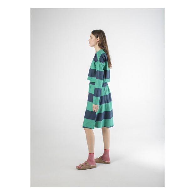 Gestreiftes Plisseekleid Damenkollektion-product