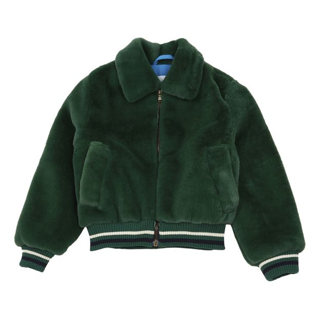 February Faux Fur Bomber Jacket-product