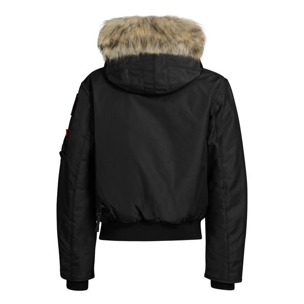Faux Fur Hooded Gobi Boy Bomber Jacket-product