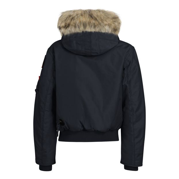 Faux Fur Hooded Gobi Boy Bomber Jacket-product
