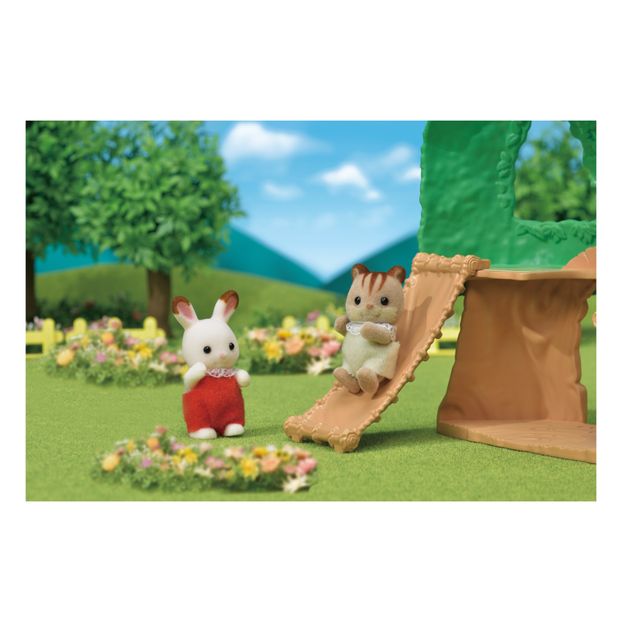 Casa en el árbol bebés del bosque y bebé ardilla-product