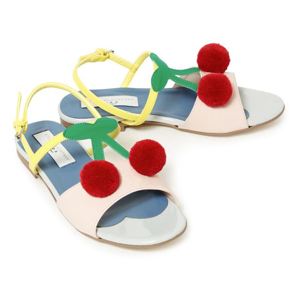 Cherry leather sandals-product