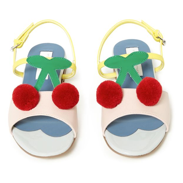 Cherry leather sandals-product