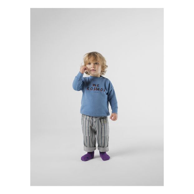 Pantaloni in cotone a righe-product