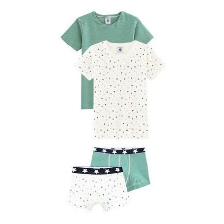 Lot 2 T-Shirts + 2 Boxers Rayure-product