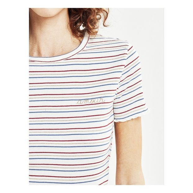 T-Shirt Rayé Amour - Collection Femme --product
