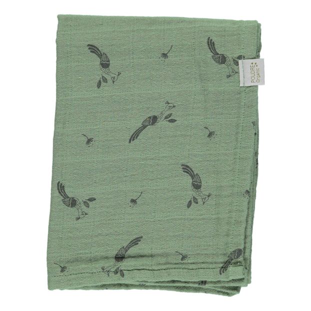 Petit lange à motif Paon Pavot-product