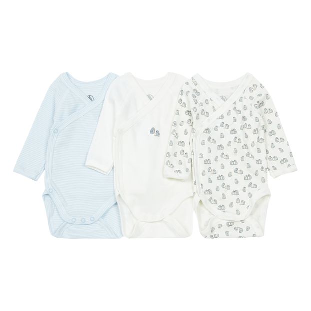 Lot de 3 Bodies Naissance Croisés Pingouins-product