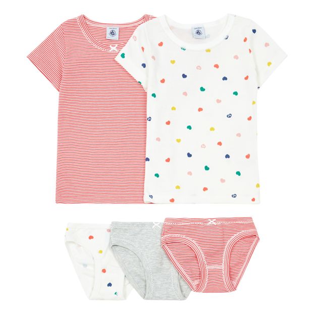 Lot 2 T-Shirts + 3 Culottes Cœur à Cœur-product