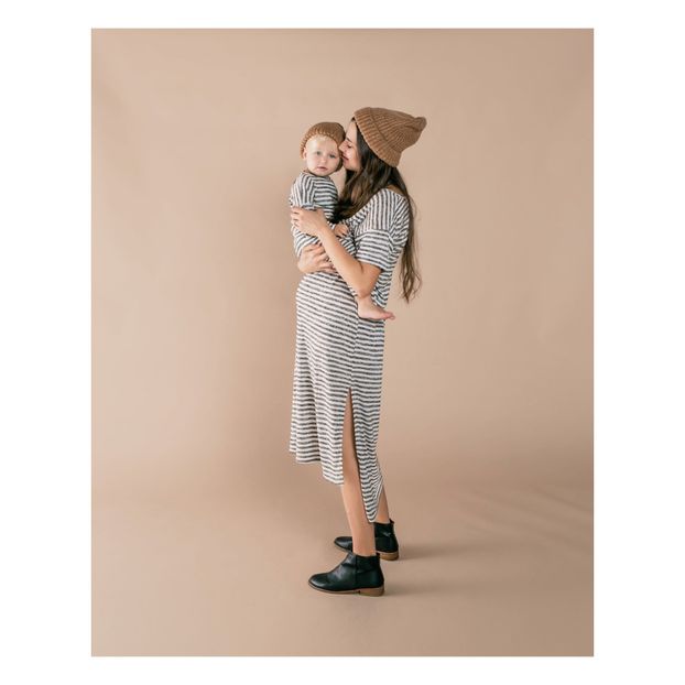 Boxy Striped Terry Cloth T-shirt-product