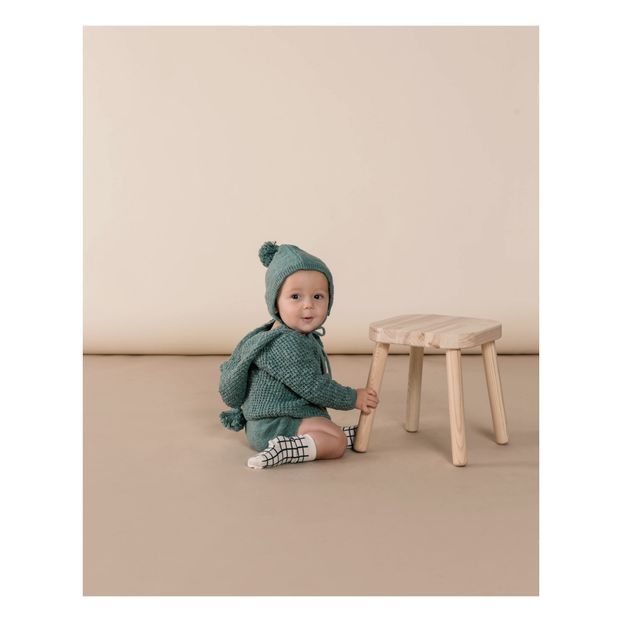 Check Ribbed Knit Socks-product