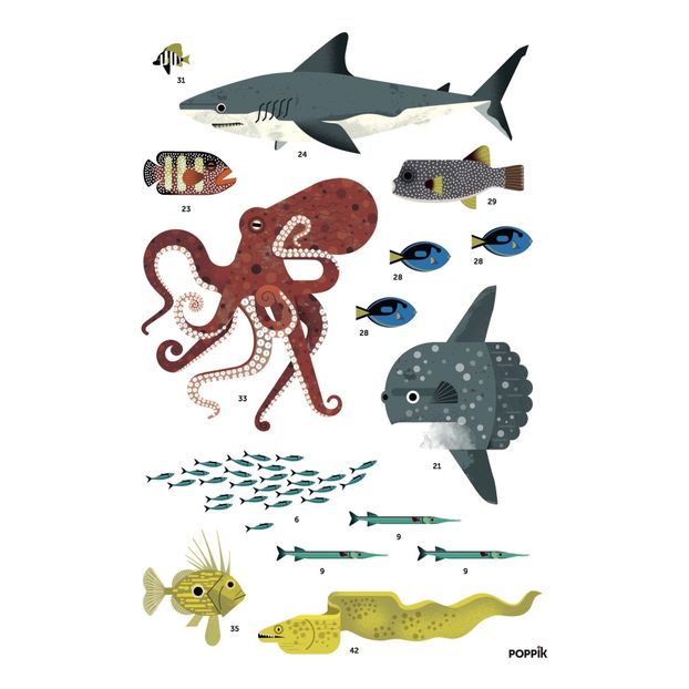 Ocean Poster+ Stickers-product