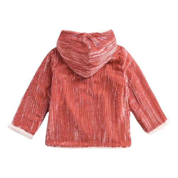 Nila Faux Fur Lined Velvet Jacket-product