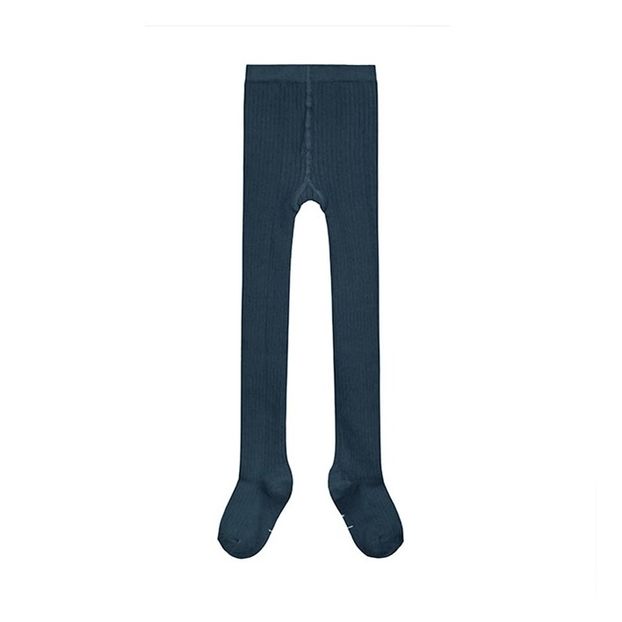Organic Cotton Ribbed Tights-product