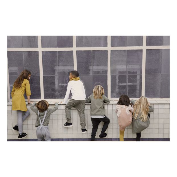 Organic Cotton Ribbed Tights-product