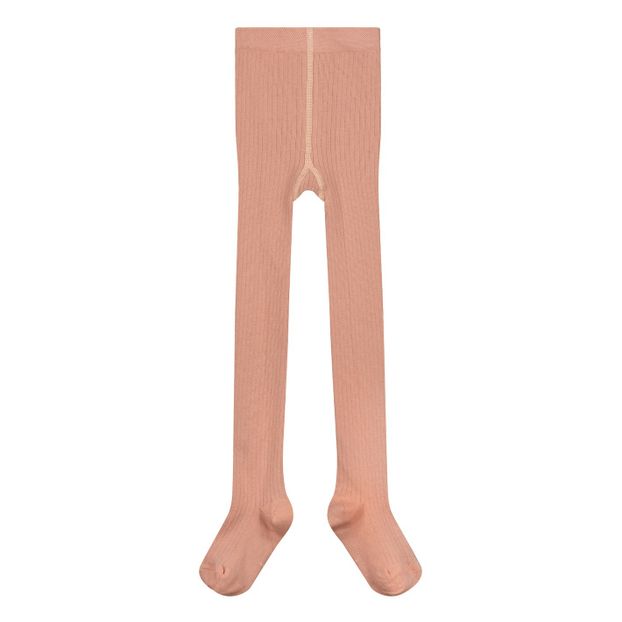 Organic Cotton Ribbed Tights-product