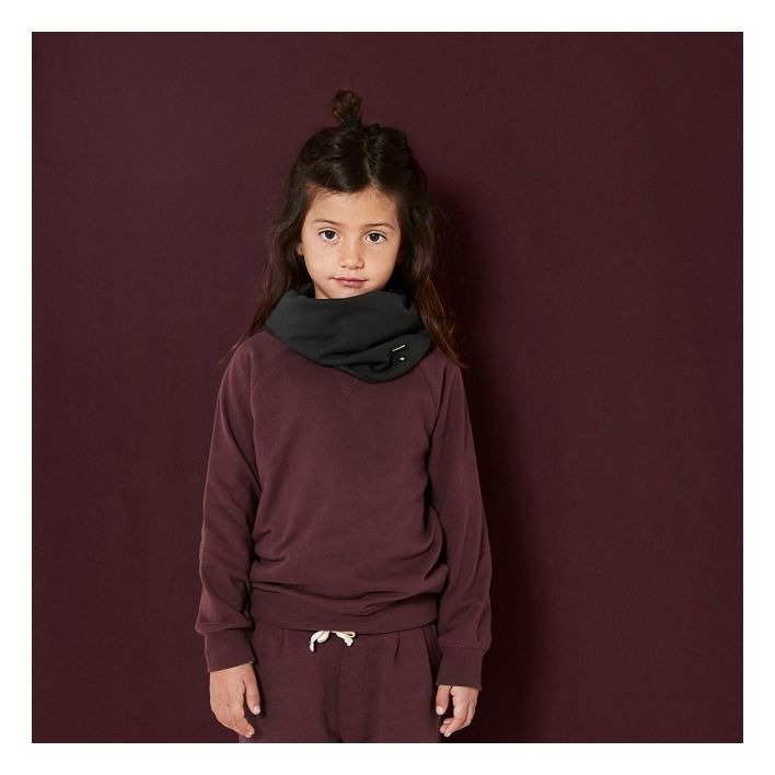 Sciarpa Endless cotone bio | Nero- Immagine del prodotto n°1